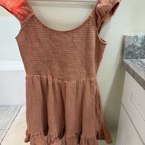 American Eagle Outfitters Tan Textured Top